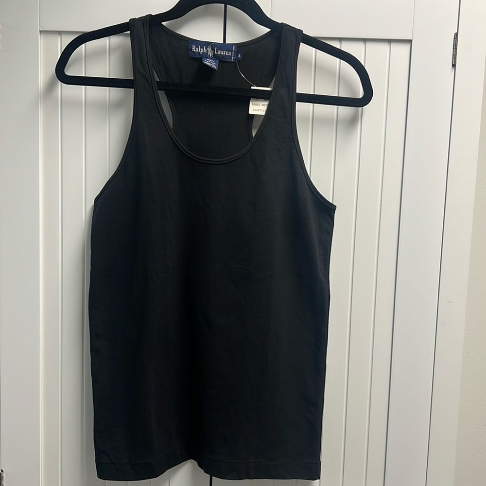 Ralph Lauren, Racer Back Tank Top, Size S, 100% Cotton